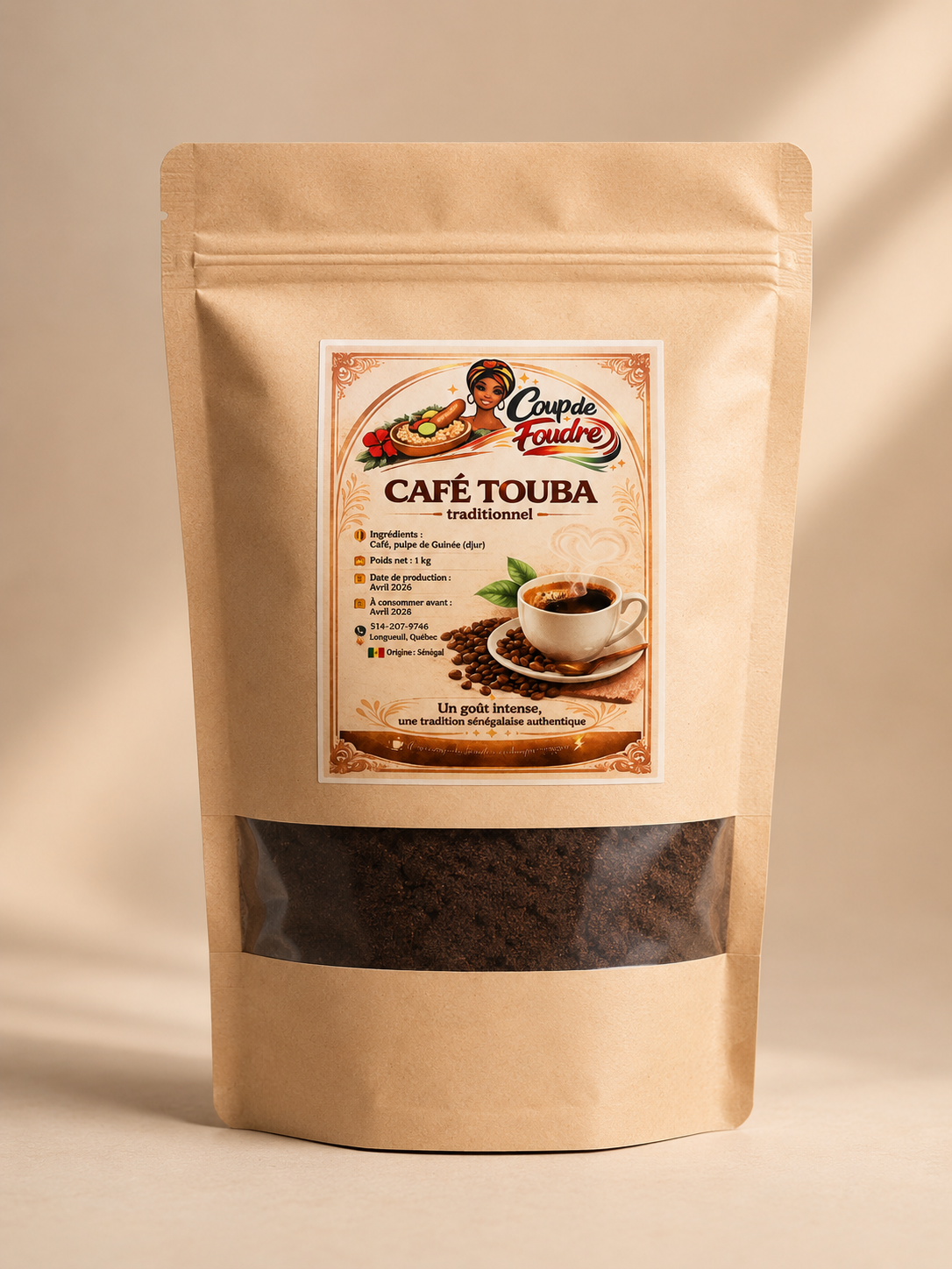 Café Touba 1 kg – Café traditionnel sénégalais