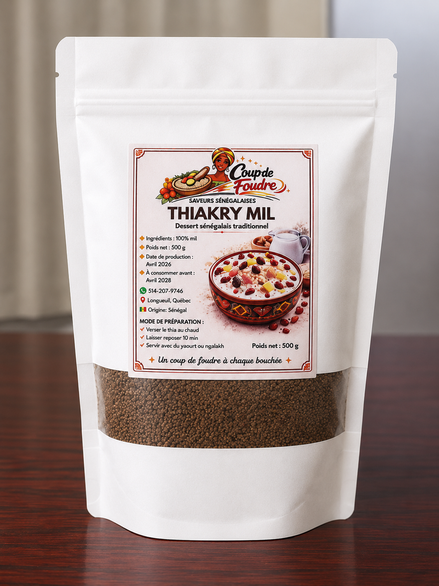 Thiakry (Dégué) 500g – Dessert traditionnel sénégalais au mil