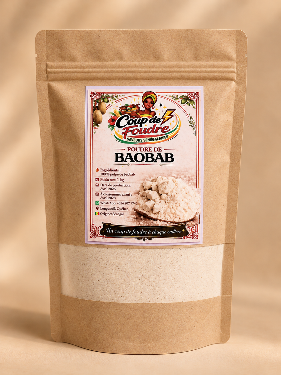 Poudre de Baobab 1 kg – Un trésor naturel d'Afrique
